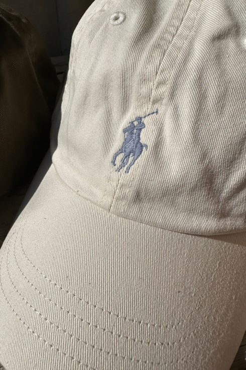 Cotton Chino Polo Cap Beige Ralph Lauren Baseball Cap Beige NWOT - Main Image