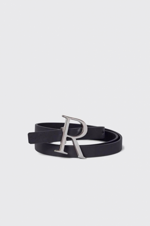 RODEBJER | Logo Belt, Black & Silver | Accessories - For her | Elin Maria