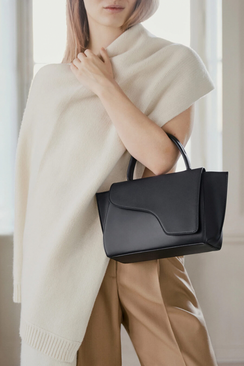 ATP ATELIER | Arezzo Bag, Black Vacchetta |