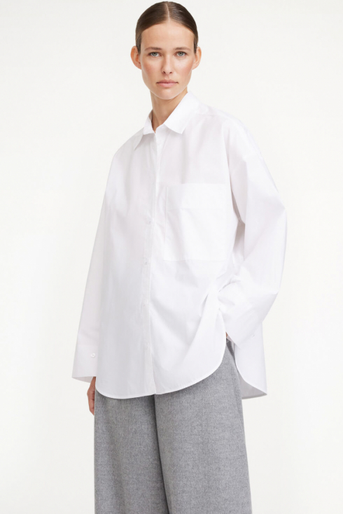 BY MALENE BIRGER | Derris Organic Cotton Shirt, Pure White | Sh