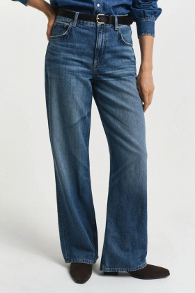 Relaxed jeans, Mid blue broken in
