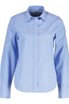 Reg Classic Poplin Stripe Shirt, Hydrangea Blue
