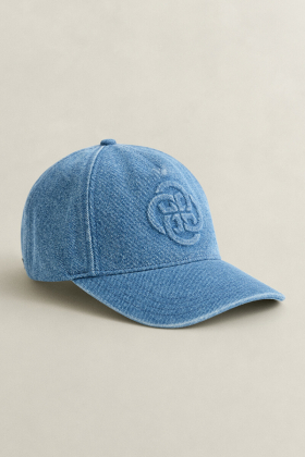 Denim Cap, Semi light blue broken in