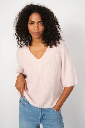 MMTaci  V-neck Knit, Ballet slipper