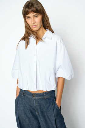 MMMaxime Nylah Shirt, Bright white