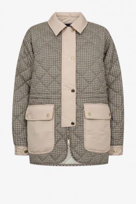 MMAnna Rye Check Jacket, Doeskin