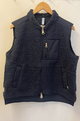 MMRowe Eli Teddy Vest, Salute Navy