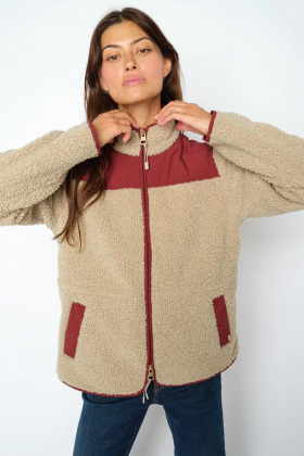 MMElisa Eli Teddy Jacket, Cabernet