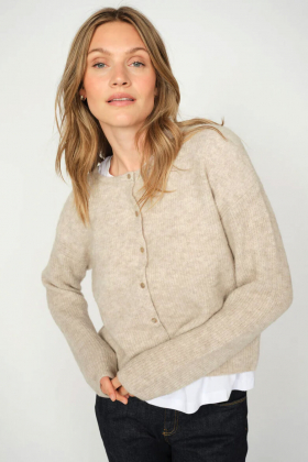 MMAlmine knit cardigan, Feather Gray