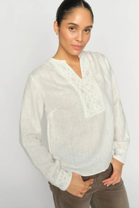 MMEvanda ls Blouse, Ecru