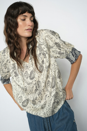 MMHamali Winding Blouse, Ecru