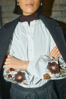 Mysa Popli Shirt, Ecru