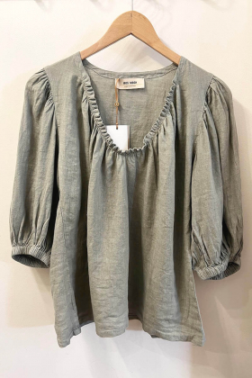 Taissa Linen Blouse, Shadow
