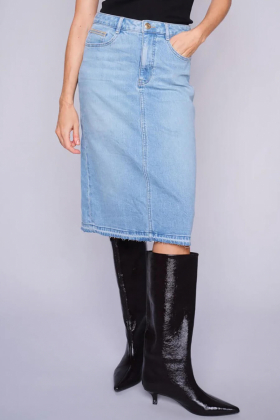 Ella Denim Skirt, Light Blue