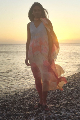 MMNylo Landscape Dress, Skyway