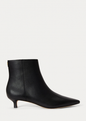 Francesca calfskin bootie, Black