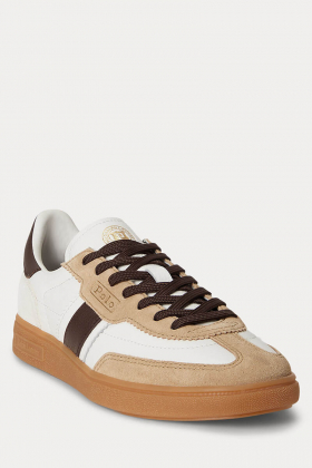Bedford suede sneaker, Deckwash white/classic camel