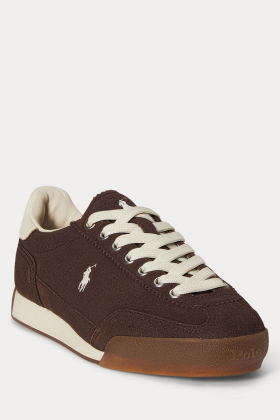 Hester Suede Sneaker, Dark brown