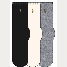Classic Flat Knit, Black Assorted