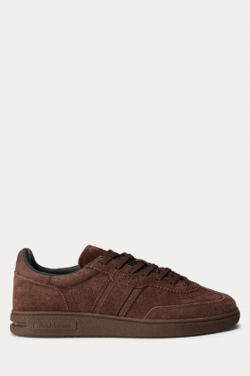 Bedford Suede Sneaker, Dark Brown & Dark Brown