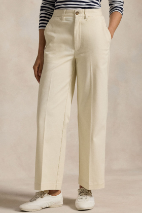 Chino Wide-Leg Pant, Sand