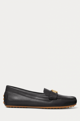 Barnsbury Burnished leather driver, Black