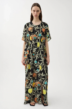 Kimberly Pomegranate Dress, Black