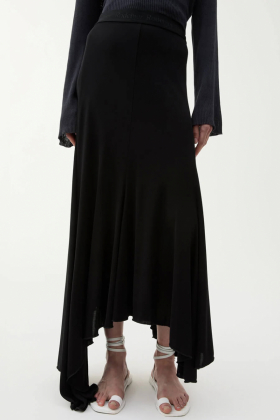 Sandy Viscose Skirt, Black