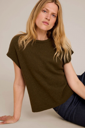 Lucie top, Dark olive