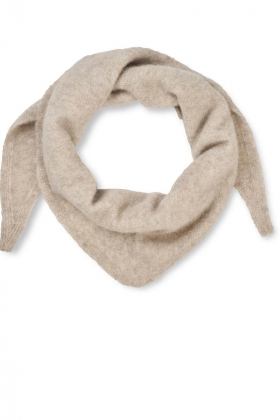 Zoe big scarf, Light melange sand