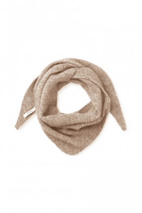Liv Wool Scarf, Light Melange Sand