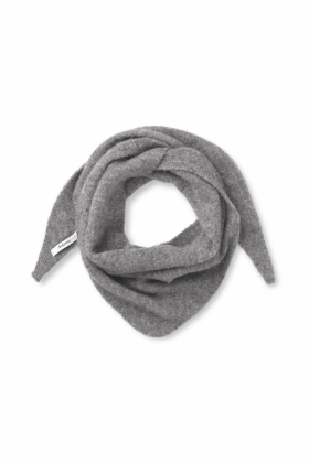 Liv Wool Scarf, Dark Melange Grey