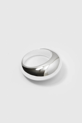 Bolded Big Ring, Silver
