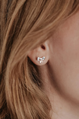 Rosie Mini Studs, Silver