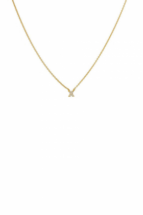 Mini X Necklace, Gold