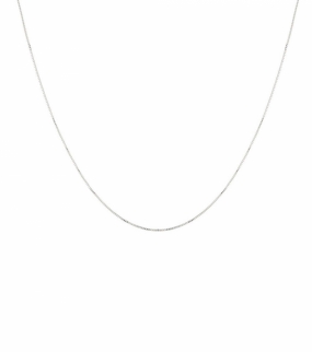 Beloved Long Box Chain, Silver