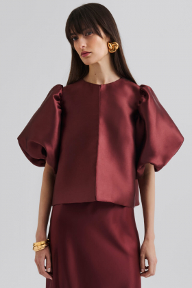 Cleo Blouse, Wine