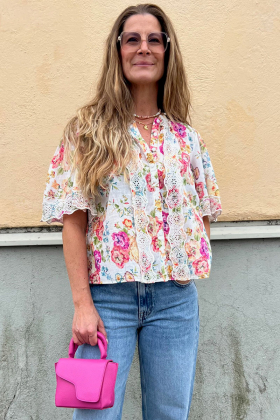 Cotton Slub Blouse, Flora