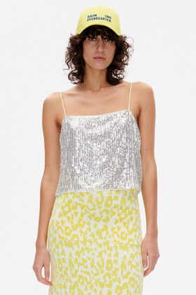 Jovana Top, Silver Sequin