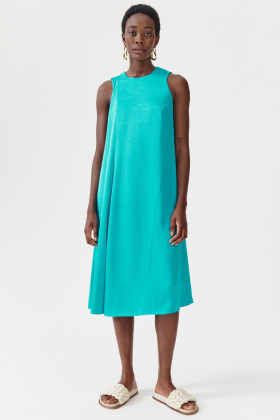 Amami Dress, Peacock Blue