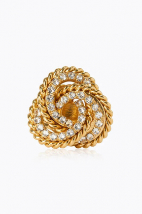 Juliette ring gold, Crystal