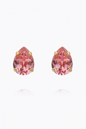 Amelia Stud Earrings, Gold & Light Rose