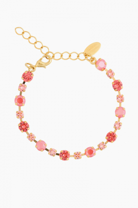 Calanthe bracelet, Gold & Light coral combo