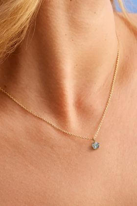 Natti Stud Necklace gold, Light Azore