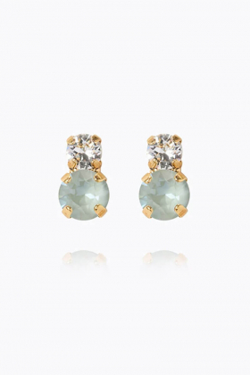 Leah Earrings Gold, Agave Combo