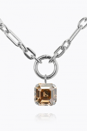 Eve Necklace Rhodium, Golden Shadow