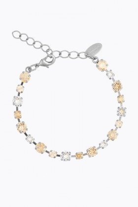 Calanthe Bracelet, Rhodium & Golden Combo