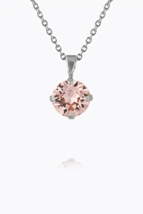 Classic Petite Necklace, Rhodium & Vintage Rose