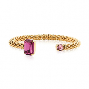 Daria Bracelet, Gold & Dark Rose