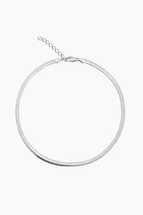 Glory Chain Necklace, Rhodium